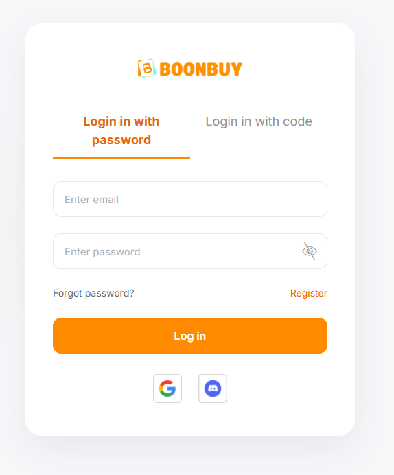 Załóż konto na Boonbuy